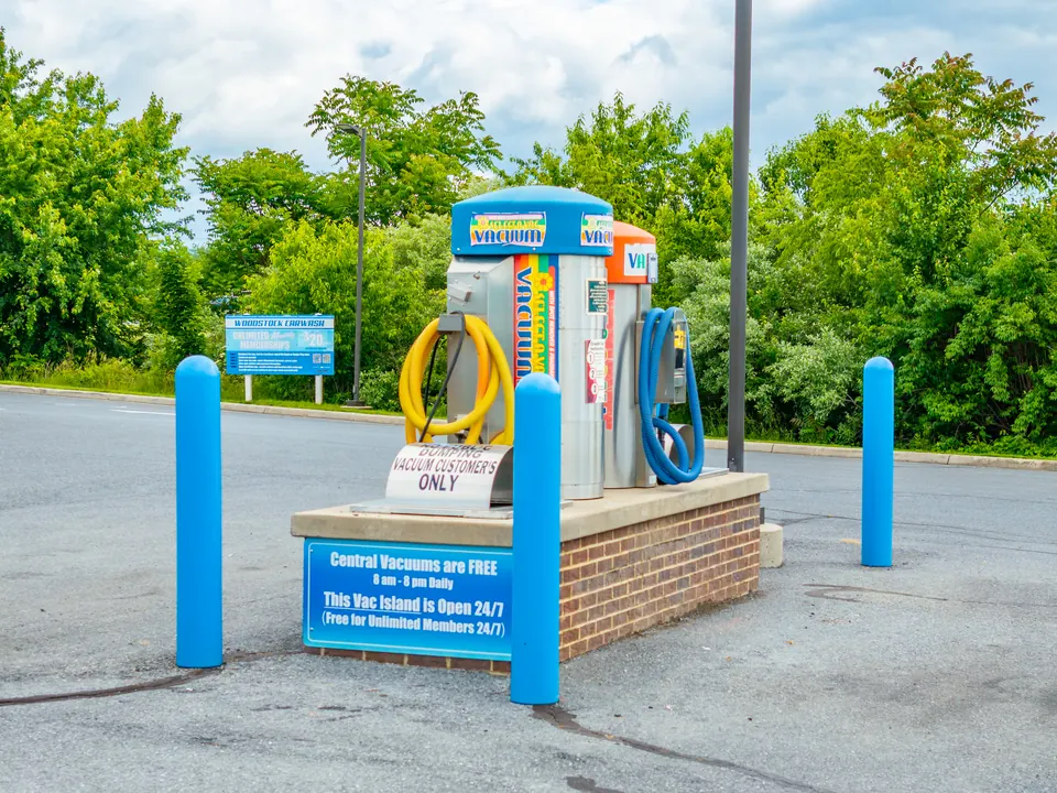 Free vacuum island open 24/7 at Woodstock Car Wash